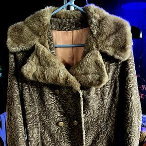 Vintage Aleutian by Dubroski and Joseph faux fur coat